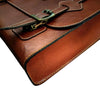 Messenger Bag, Genuine Vintage Handmade Two-Toned with Brass Buckles