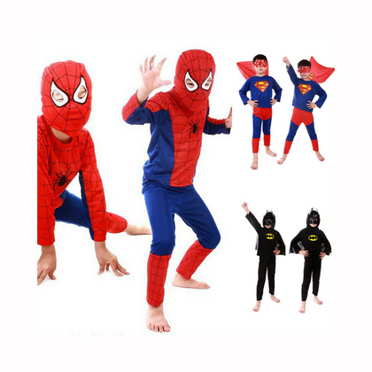 Costumes, Spiderman & Batman, Soft Fabric Comfortable, for Kids