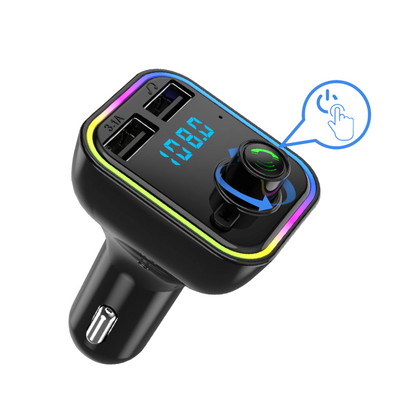 Car Charger, FM Launcher, Fast, with USB 2 Port