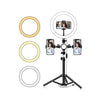 Selfie Ring Light with 7ft Tripod Stand & ENRG Flexible Tripod UFO Stand, for Vlogging