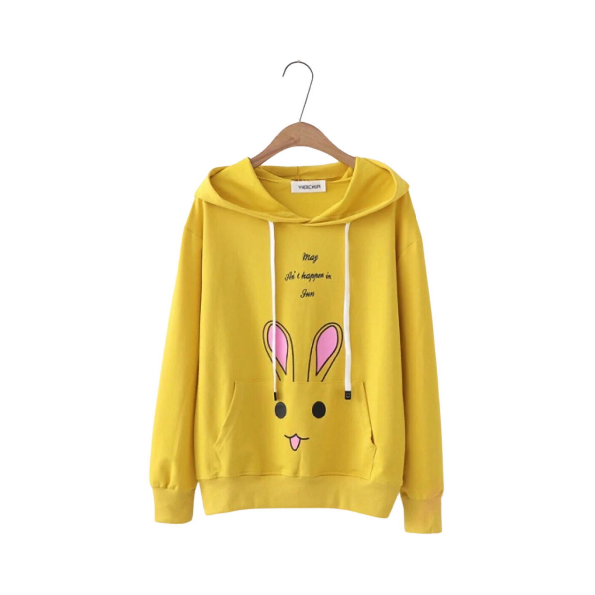 Wrap in Style, Yellow Fleece Hoodie, Sizes S to XL Action Store