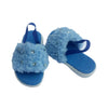 Sandals, Blue Fur & Comfortable, for Baby Girls'