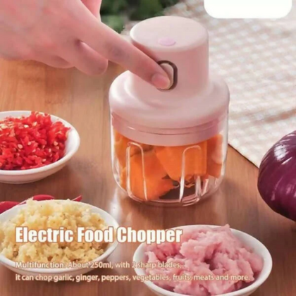 Food Chopper, Efficient & Portable USB Rechargeable Food Processor