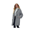 Long Coat, White Arrow Printed & Winter Stylish, for Ladies'