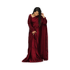 Saree, Moonlight & Luxurious Elegance in Short Silk, for Women