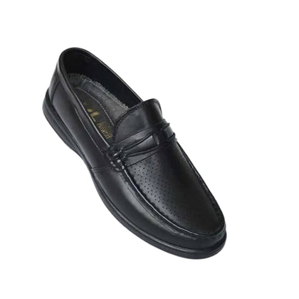 Shoes, Timeless Black Leather Classic Style & Premium Comfort , for Men