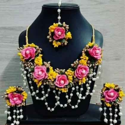 Artifical Flower Jewellery, Elegant Flower & Stylish Earrings Collection