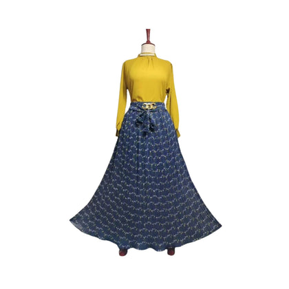 Skirt & Top, Heart-Capturing Style, Pair in Imported Chiffon, for Women