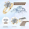Moissanite Ring, GRA Certified 1-5CT & Engagement & Wedding Band Jewelry, for Women