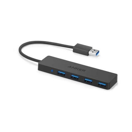 USB 3.0 Hub, Ultra ANKER 4 Port Slim with Wall Charger, Ultra Portable & Durable