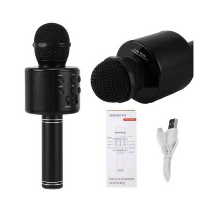 Microphone, KTV Wireless Karaoke Handheld USB Player & Mic Speaker Portable