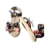 Sandals, Black Flower & Stylish, for Baby Girls'