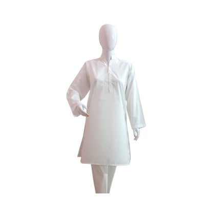 Stitched Suit, Pearl White & Pure Lawn - 2 piece, for Women