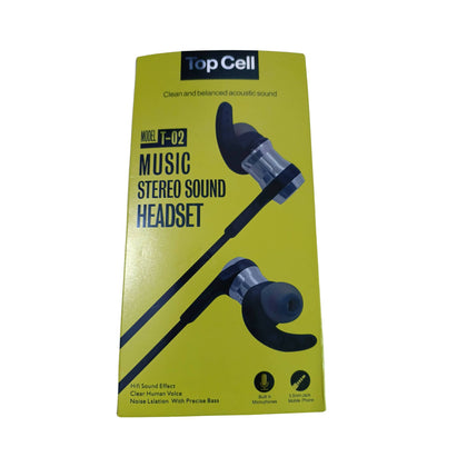 Handsfree, Model T-02, Stereo Sound, Hifi Effect, Clear Voice & Noise Isolation