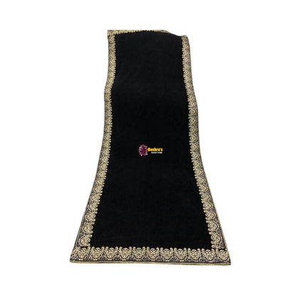 Velvet Shawl, Exquisite Embroidered & Crafted with High-Quality Velvet Fabric, for Ladies