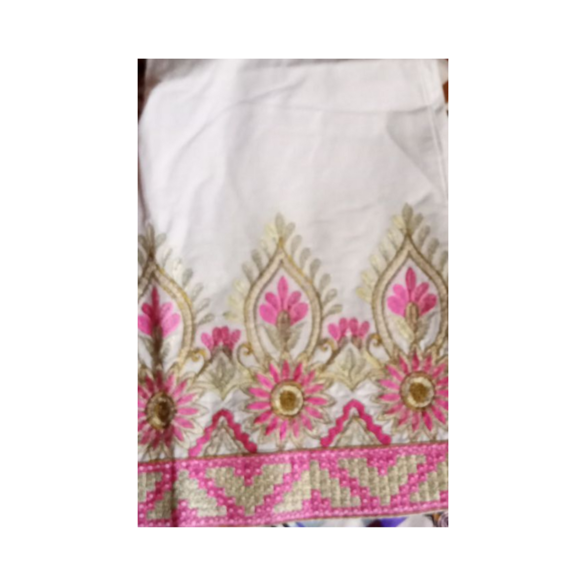 Girls Embroidered Top With Palazzo And Dupatta