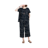 Night Suit, Half Sleeves & Printed Capri Set, for Women