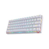 Keyboard, Redragon K530 White RGB & Tactile Brown Switches, 61 Keys, 16.8M RGB