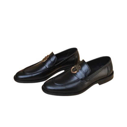 Shoes, Timeless Black Leather, Versatile Elegance & Comfort, for Men