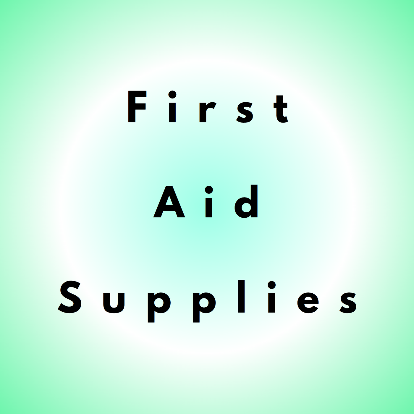 First Aid Supplies