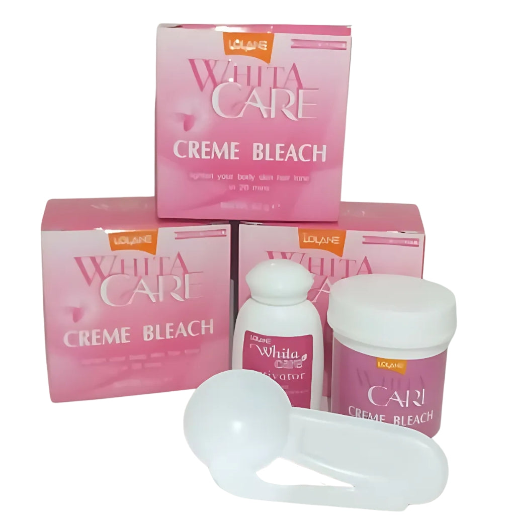 White Care Cream Bleach, Light Formula for Skin Hair, for All Skin Types
