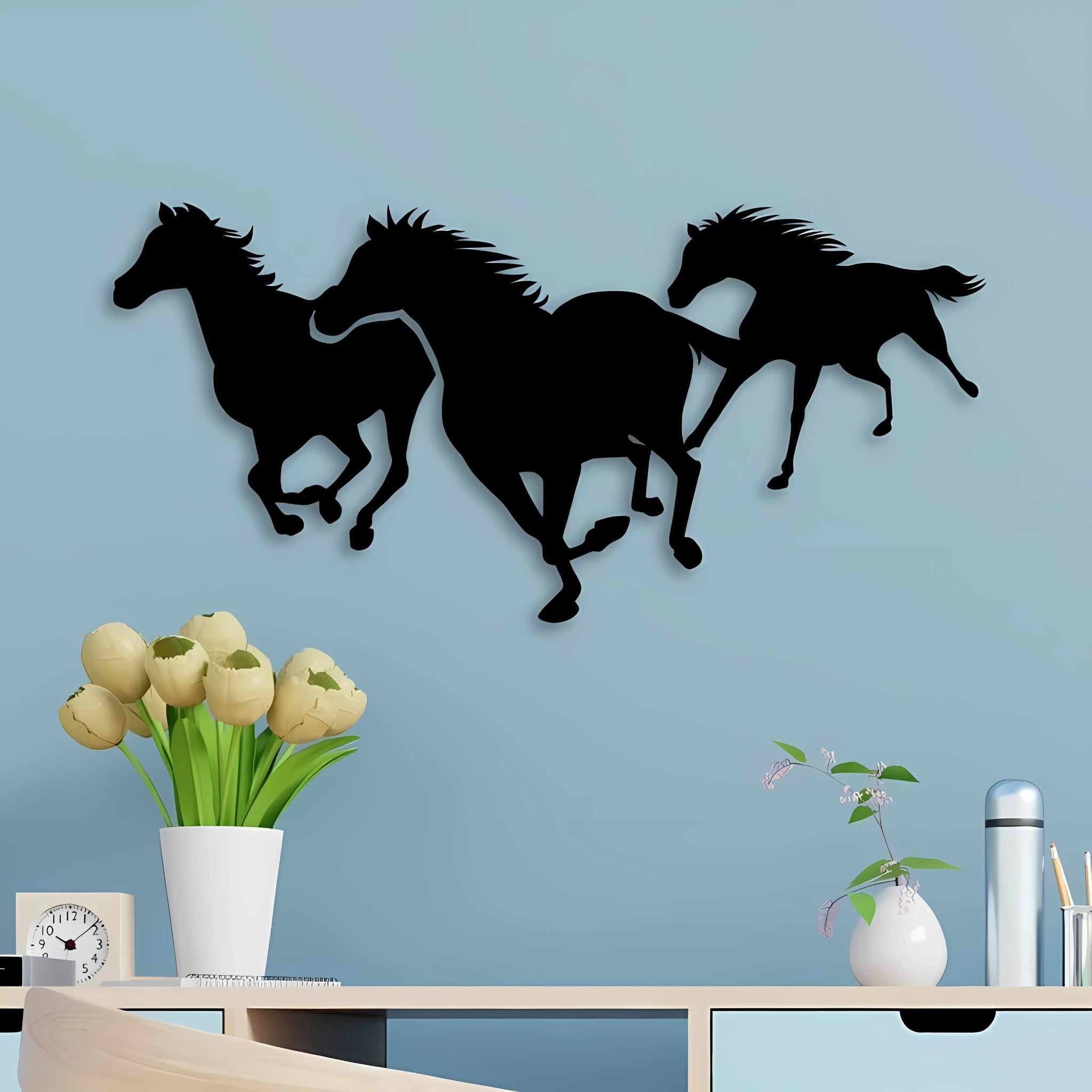 Horse Wall Art, 3D Acrylic Design, for Home & Office Decor
