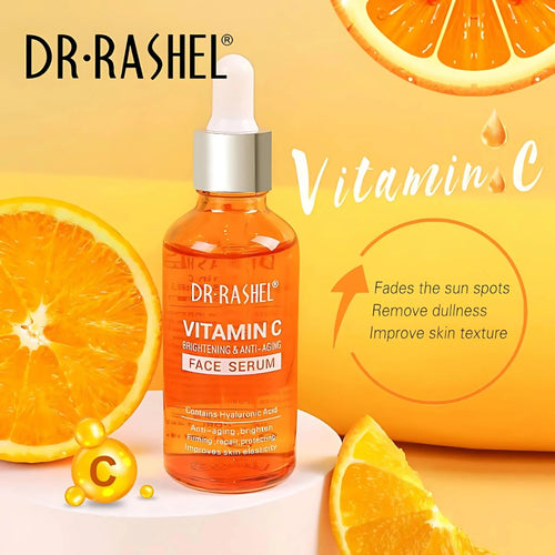 Dr Rashel Vitamin C Face Serum, Brightening & Anti-Aging, for All Skin Types