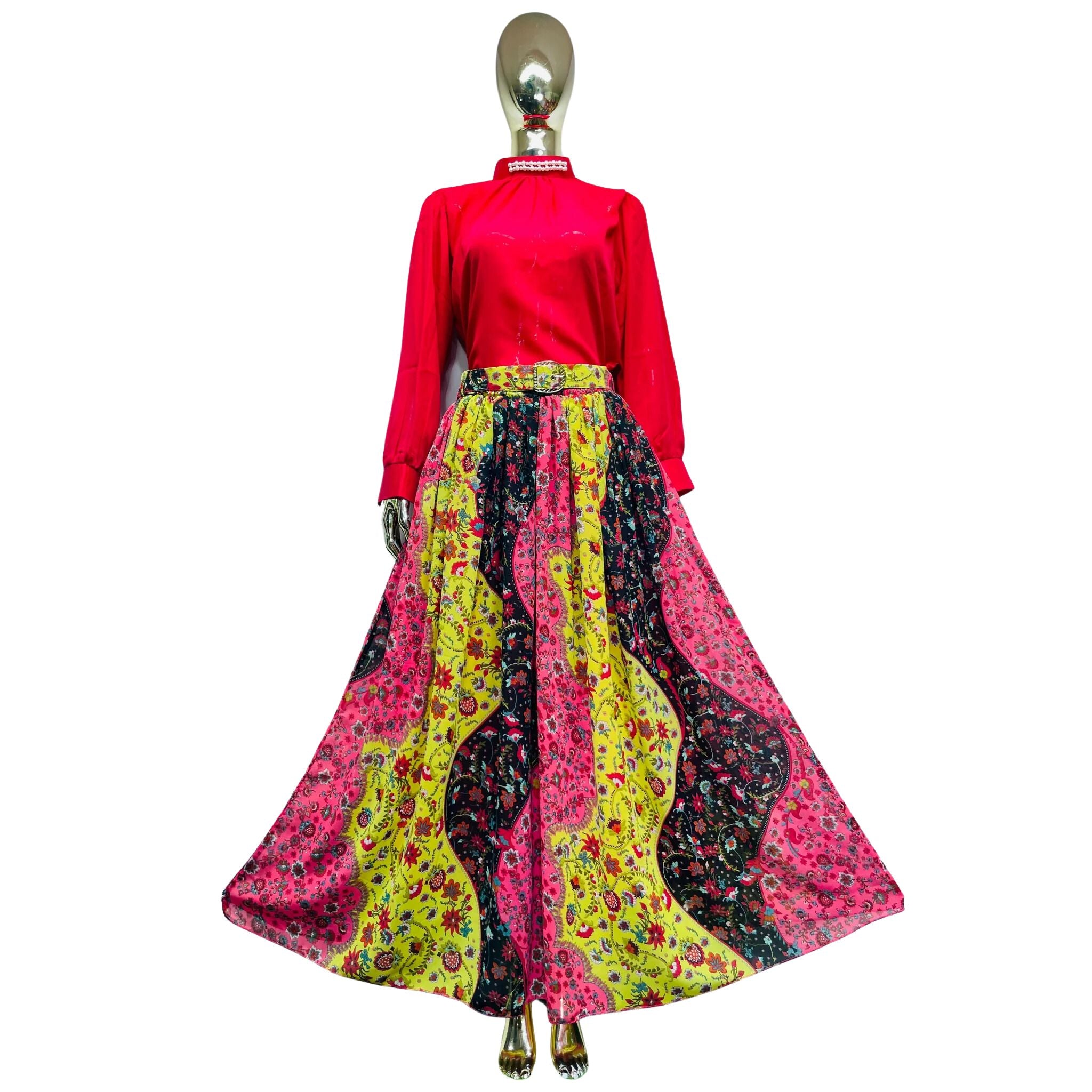 Skirt & Top, Imported Chiffon Elegance & Effortless Style, for Women