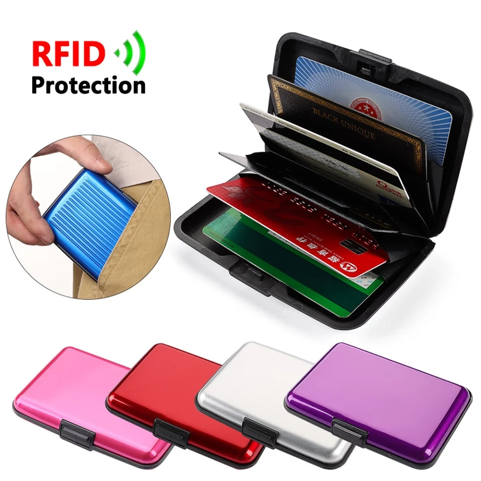 Card Holder Wallet, RFID Blocking Aluminum
