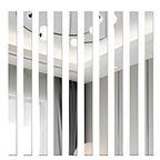 Acrylic Mirror Strips Decor, Golden/Silver, for Wall Art