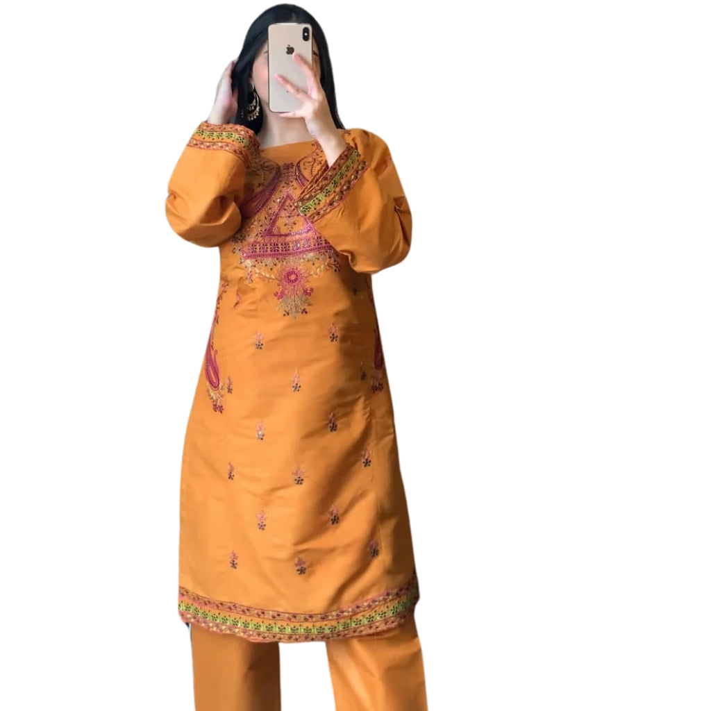 Embroidered Suit, 2-Piece Cotton Lawn, Stylish & Comfortable, for Women