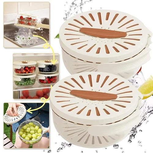 Multi Functional Vegetable and Fruit Cleaning Basket with Drain