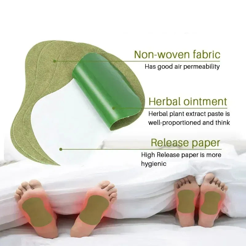 Wormwood Foot Detox Patches, Natural Body Cleansing Pads for Stress Relief