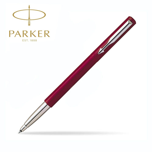 Parker Vector Roller Ballpoint Pen Red CT, Stainless Steel, for Smooth Writing