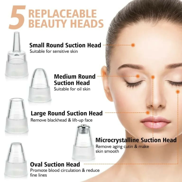 Face Vacuum Suction Blackhead Remover Pore Cleaner