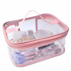 Makeup Organizer, Waterproof Transparent PVC Makeup & Travel Organizer Pouch, for Unisex