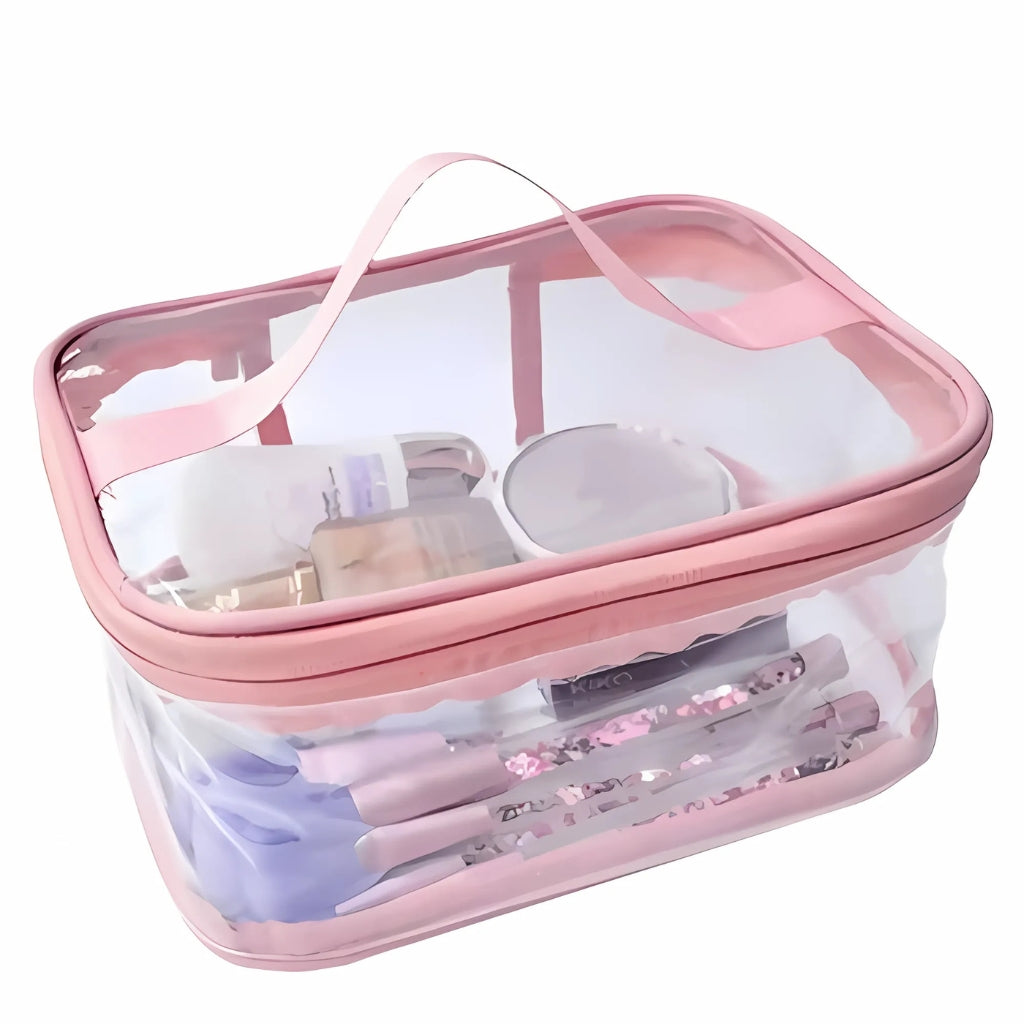 Makeup Organizer, Waterproof Transparent PVC Makeup & Travel Organizer Pouch, for Unisex
