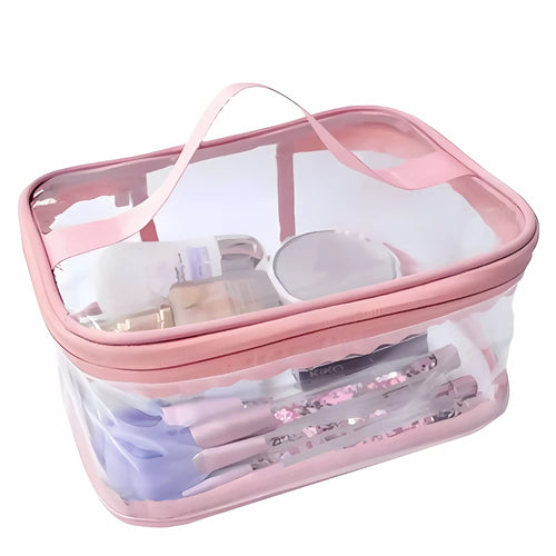 Makeup Organizer, Waterproof Transparent PVC Makeup & Travel Organizer Pouch, for Unisex