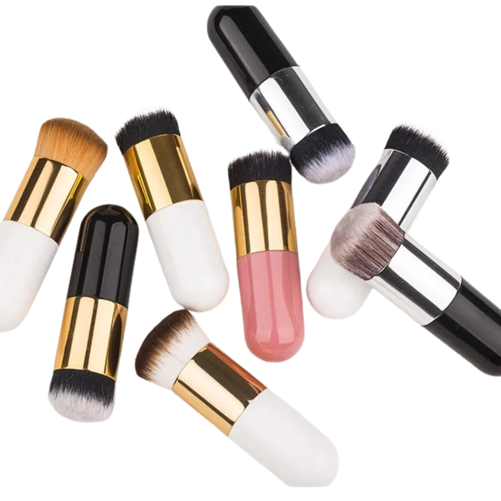 Chubby Pier Foundation Brush, Soft Bristles & Flat Head, for Women