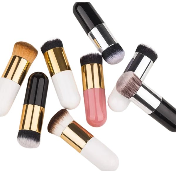 Chubby Pier Foundation Brush, Soft Bristles & Flat Head, for Women