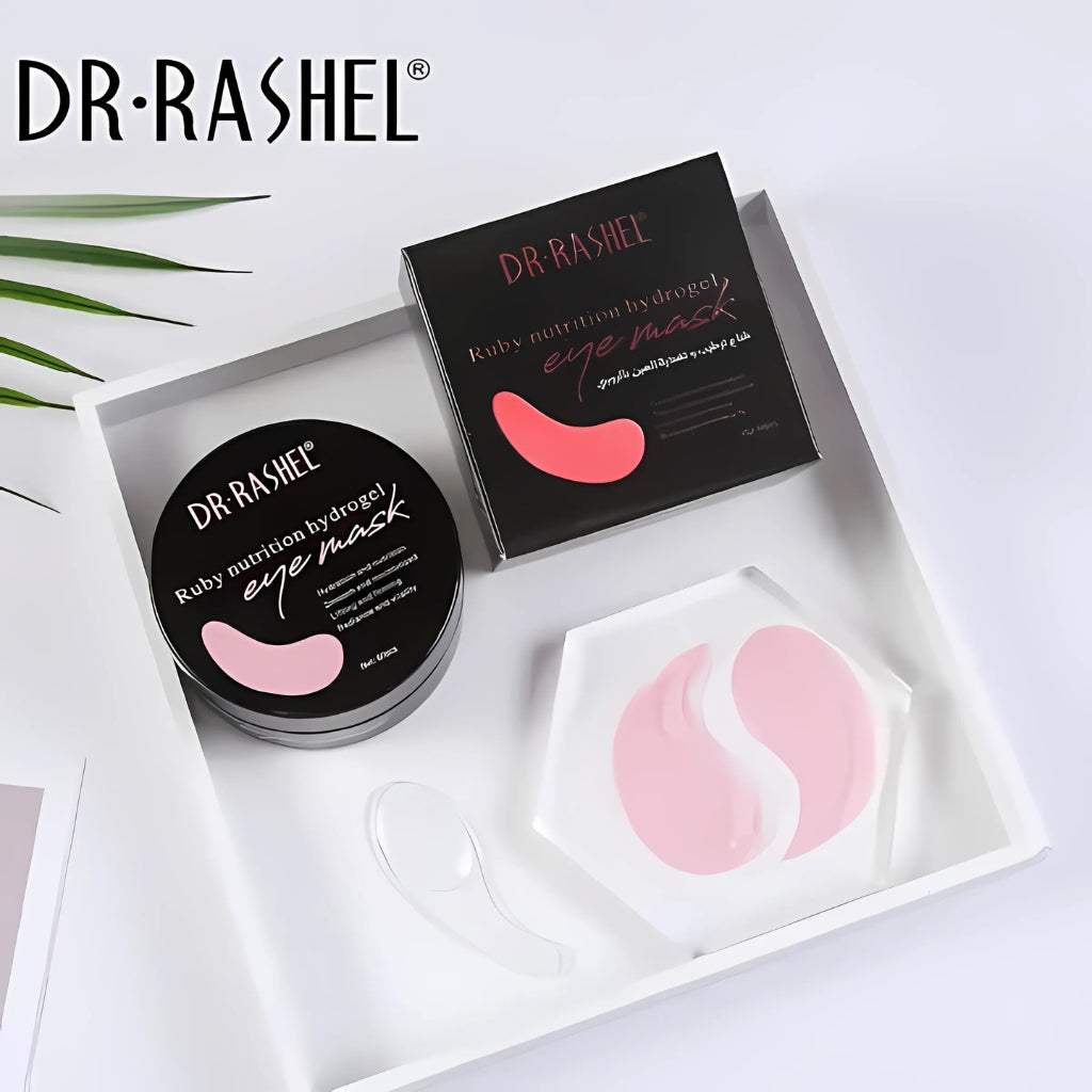 Dr. Rashel Ruby Hydrogel Eye Mask, Firming & Radiance Boost, for Unisex