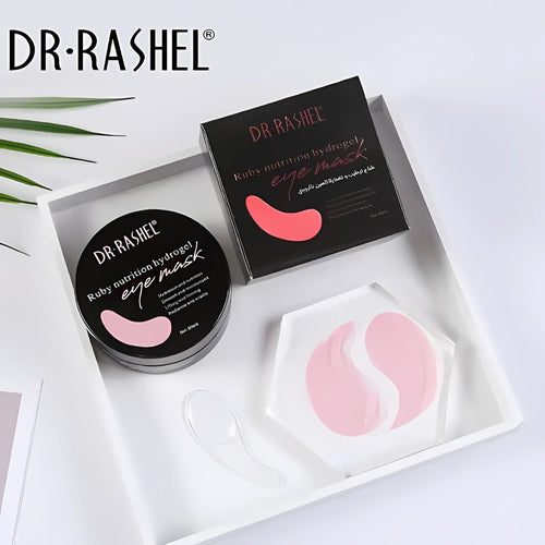 Dr. Rashel Ruby Hydrogel Eye Mask, Firming & Radiance Boost, for Unisex