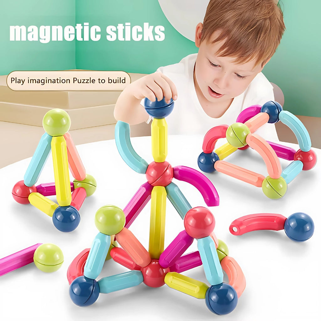 Magnetic Sticks and Balls, Creative Building Toy for Kids