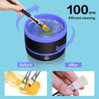 Electric Makeup Brush Cleaner, USB-C, Fast Drying & Deep Cleaning