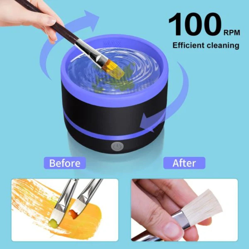 Electric Makeup Brush Cleaner, USB-C, Fast Drying & Deep Cleaning