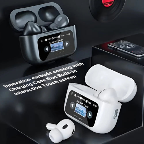 A9 Pro AirPods, Black & White, ANC, LED Display & Smart Features
