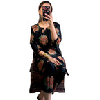 Arabic Lawn Suit, Gulab Print, Lace & Elastic Details, for Women