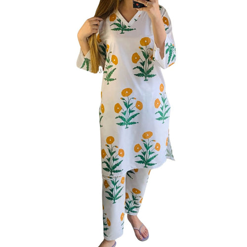Suit, Sunflower Design & Arabic Lawn, Stitched & Printed, for Women