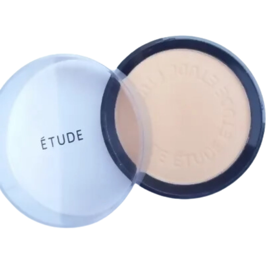ETUDE Twin Cake Face Powder & Refill B1, Buildable Coverage, for Flawless Finish