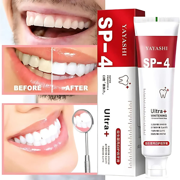 Ultra Whitening Toothpaste, Natural Stain Removal & Fresh Breath, for Daily Oral Care